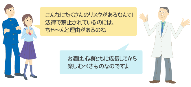 20歳未満の飲酒はなぜいけない 人とお酒のイイ関係 アサヒビール