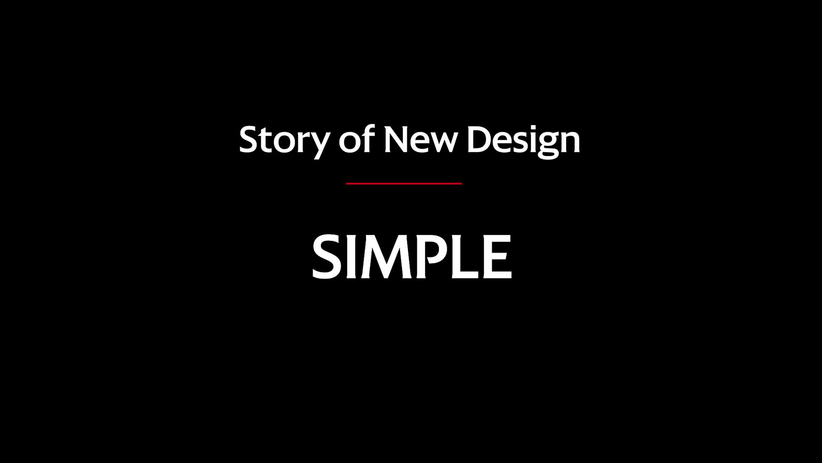uStory of new Design SIMPLEv