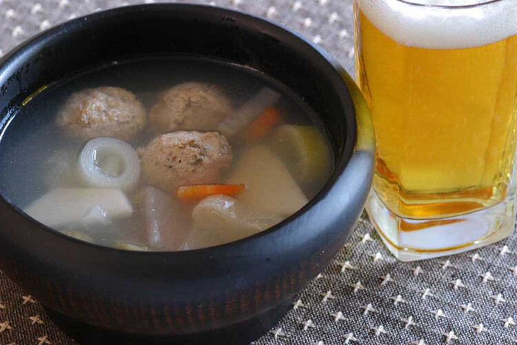 イワシつみれ団子と冬根菜汁 おつまみレシピ アサヒビール