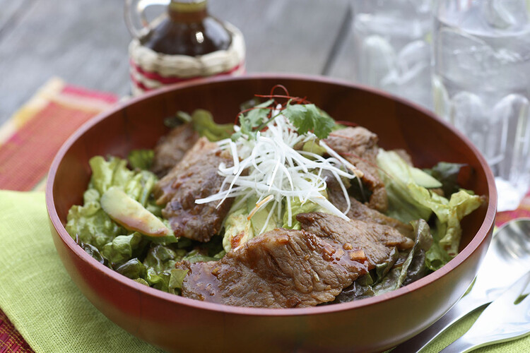 韓国風焼肉のボリュームサラダ おつまみレシピ アサヒビール