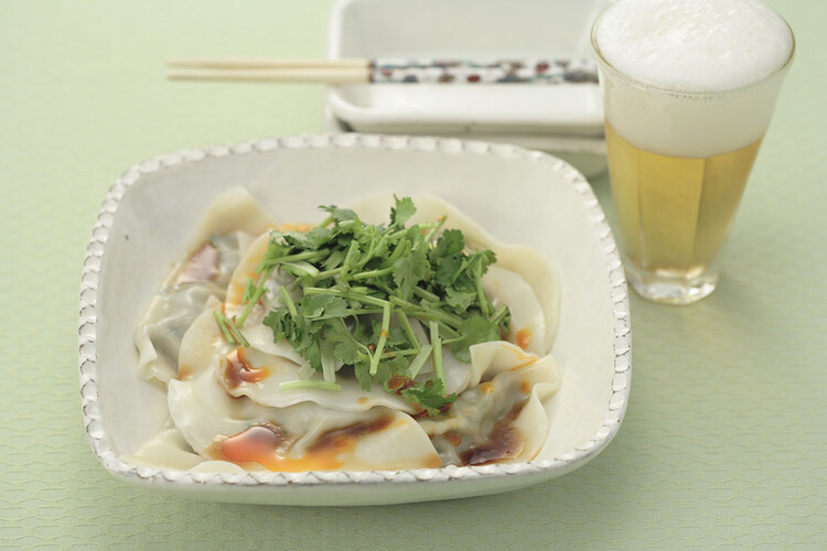 ニラたっぷり水餃子 香味しょうゆかけ おつまみレシピ アサヒビール