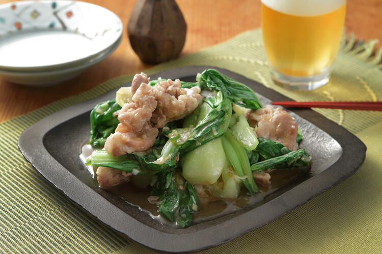 チンゲン菜と豚肉のオイスター炒め おつまみレシピ アサヒビール