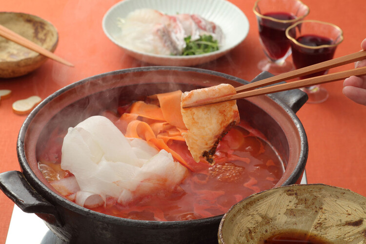 めで鯛しゃぶしゃぶ鍋 鯛しゃぶ鍋 のレシピ 作り方 おつまみレシピ アサヒビール