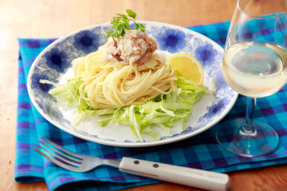 ツナ缶と柚子コショウのおつまみパスタ ズバうま おつまみレシピ アサヒビール