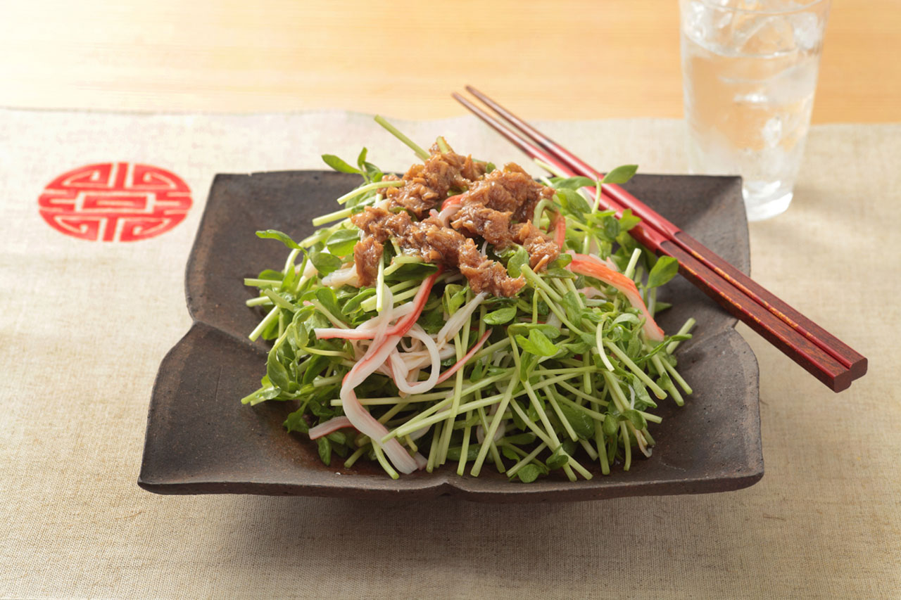 豆苗とツナの中華サラダ おつまみレシピ アサヒビール